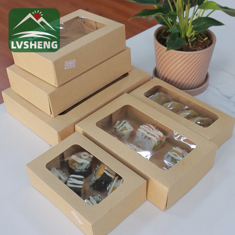 Novaj produktoj de Xiamen Lvsheng Factory -Sushi Togo -Skatolo kun Klara Fenestro